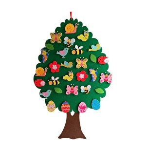 Zabawka filcowa kolorowa drzewo zwierzęta motyle ptaki pszczoły