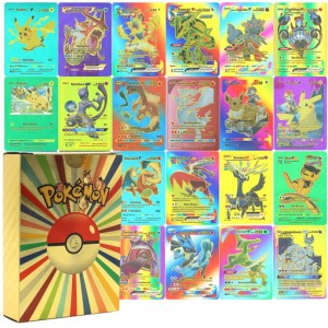 POKEMON Karty KOLOROWE 55szt MIX 