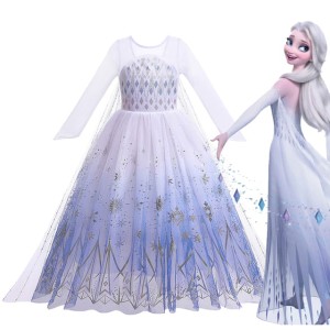 Sukienka Przebranie Księżniczka ELSA  r.100-150  