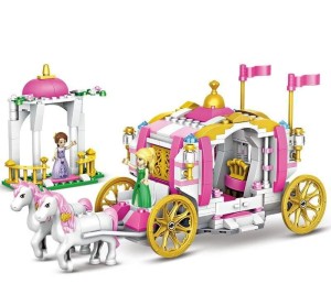 Klocki Frozen zestaw kraina lodu kareta 356 szt.