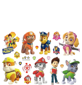 Tymczasowe tatuaże dla dzieci zmywalne wodne Psi Patrol 16 sztuk        