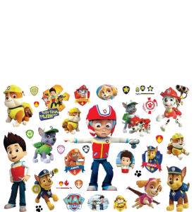 Tymczasowe tatuaże dla dzieci zmywalne wodne Psi Patrol 20 sztuk         