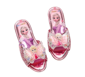 Letnie klapki dla dziewczynek Kraina Lodu różowe 