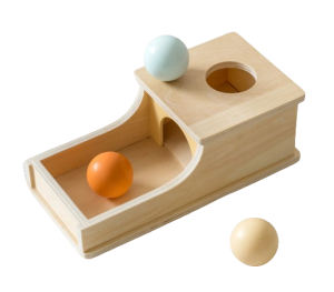 Zabawka edukacyjna dla dzieci Montessori drewniana zjeżdżalnia