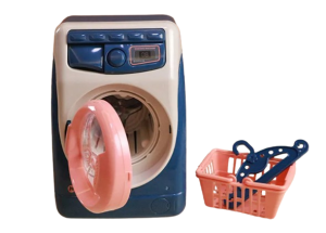 Zabawka edukacyjna dla dzieci pralka z koszem do suszenia