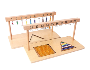 Zabawka edukacyjna dla dzieci koraliki do nauki liczenia Montessori