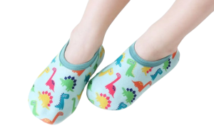 Miękkie buty dla dzieci z antypoślizgową podeszwą zielone