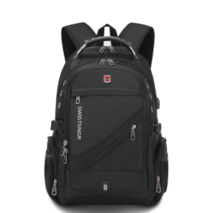 Wodoodporny plecak dla dziecka do szkoły w kolorze  czarnym  z przegrodą na laptopa 