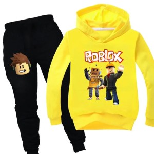 Dres dziecięcy Roblox – komplet bluza z kapturem i spodnie bawełniane 110–160