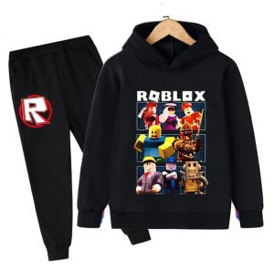 Dres dziecięcy Roblox – komplet bluza z kapturem i spodnie dla dzieci 100–160