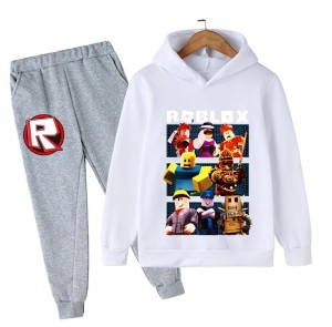 Dres dziecięcy Roblox – komplet bluza z kapturem i spodnie dla dzieci 100–160