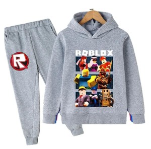 Dres dziecięcy Roblox – komplet bluza z kapturem i spodnie dla dzieci 100–160
