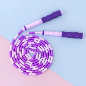 Skakanka Koralikowa Segmentowa Regulowana dla Dzieci i Dorosłych 250cm