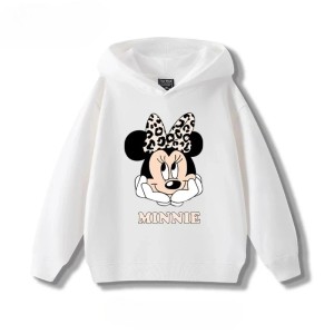 Bluza Dziecięca z Kapturem Myszka Minnie Wiosenna Bluza dla Dziewczynki 100-160