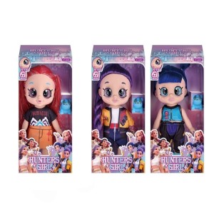 Zestaw 3 Lalek Hunters Girl Anime Demon Hunter – Oczy 5D, Muzyka, Ruchome Stawy