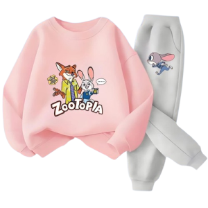 Dres Zwierzogród – Komplet Dziecięcy Dresowy: Bluza i Spodnie z nadrukiem