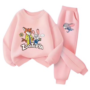 Dres Zwierzogród – Komplet Dziecięcy Dresowy: Bluza i Spodnie z nadrukiem
