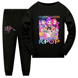 Komplet dresowy dla dzieci K-Pop Demon Hunters – Bluza i spodnie (7-13 lat)