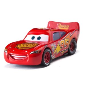 Auta Disney Cars – Metalowe Autka Resoraki 8cm, Zygzak McQueen, Złomek, Skala 1:55