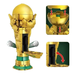 Klocki Puchar Świata Trofeum Piłkarskie Football Cup – 446 Elementów, 27 cm