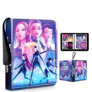 K-Pop Demon Hunters Album na Karty Kolekcjonerskie - Klaser 400 Kart Skóra PU