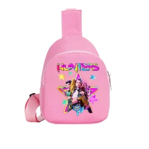 Różowa Torba na Ramię Saszetka K-Pop Hunters Nadruk 3D (4 Wzory)