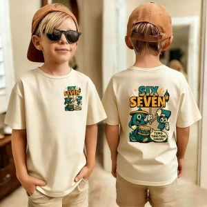 Koszulka dziecięca 67 Six Seven – T-shirt z nadrukiem dla chłopca i dziewczynki
