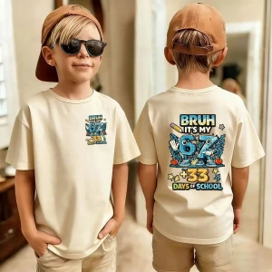Koszulka dziecięca 67 Six Seven – T-shirt z nadrukiem dla chłopca i dziewczynki