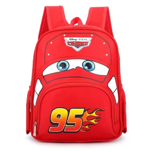 Plecak szkolny Disney Cars Auta Zygzak McQueen dla przedszkolaka – Czerwony 34 cm