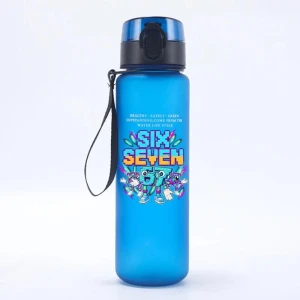 Szkolny Bidon dla Dzieci SIX SEVEN 700ml – Szczelna Butelka z Paskiem i Bajkowym Motywem – Idealna do Szkoły i na Wycieczki