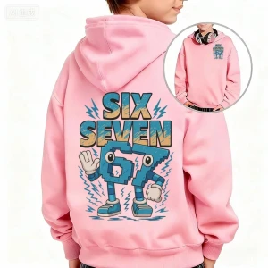 Bluza z kapturem SIX SEVEN dla dzieci – Wygodna i stylowa dziecięca bluza z nadrukiem – Idealna na jesień