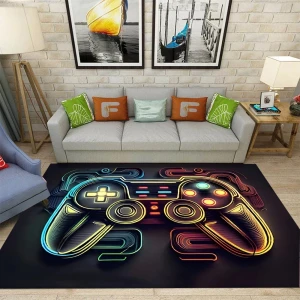 Dywanik dla Gracza Pad 3D Neon Konsola Antypoślizgowy do Pokoju Dziecka i Nastolatka