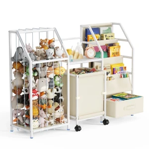 Regał na Zabawki i Książki dla Dzieci 3w1 Klatka ZOO Organizer Montessori