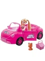 Różowe auto dla lalek kabriolet wymiary opakowania wysokość 19 cm szerokość 27.5 cm